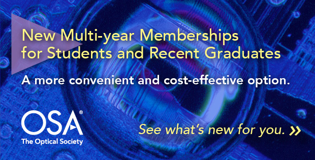 New Multi-year Memberships for Students and Recent Graduates 
